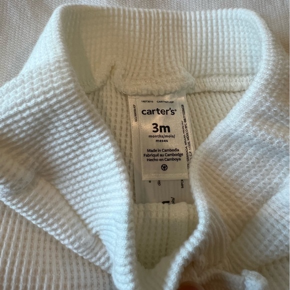 B1G1F Carter’s Baby Girls White Summer Shorts 3 Months - Picture 2 of 3